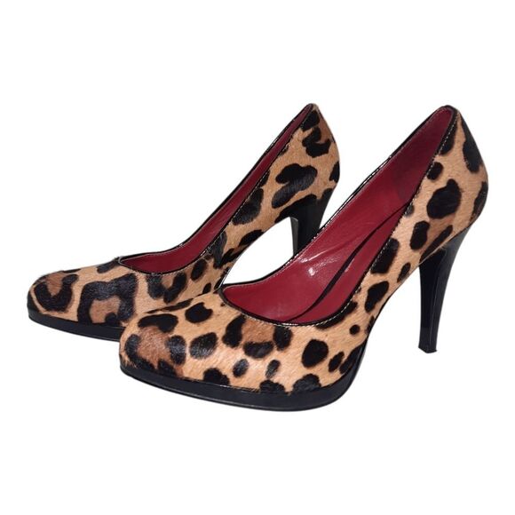 Nine West Leopard Print High Heel Shoes - Picture 1 of 6